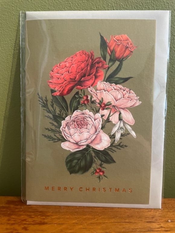 Floral Christmas Card