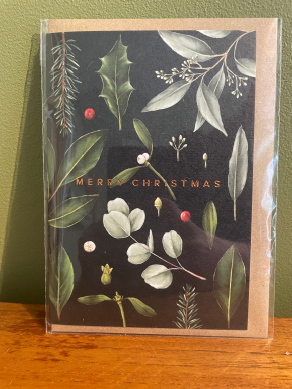 Black Christmas Card