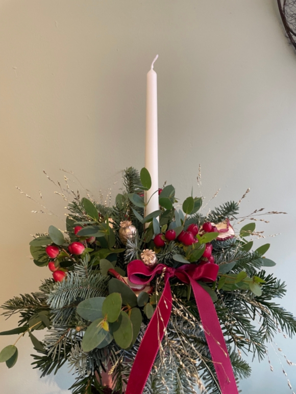 Christmas Candle Arrangement