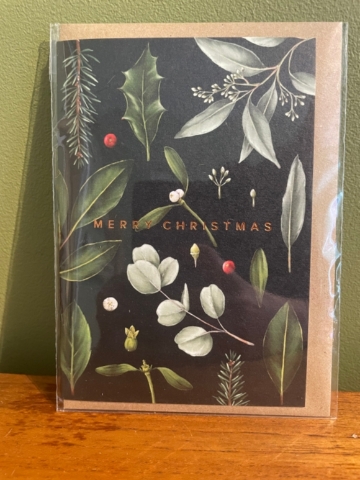 Black Christmas Card