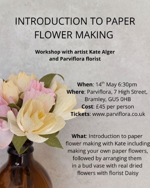 Introduction to paper flower making workshop